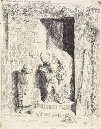 La précaution maternelle - Jean Francois Millet